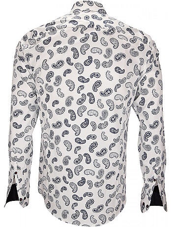Chemise homme à motifs coupe cintrée SAN SEVERO Emporio balzani Blanc , 41