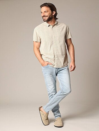 Chemise homme à motifs palmiers 'Deeluxe'