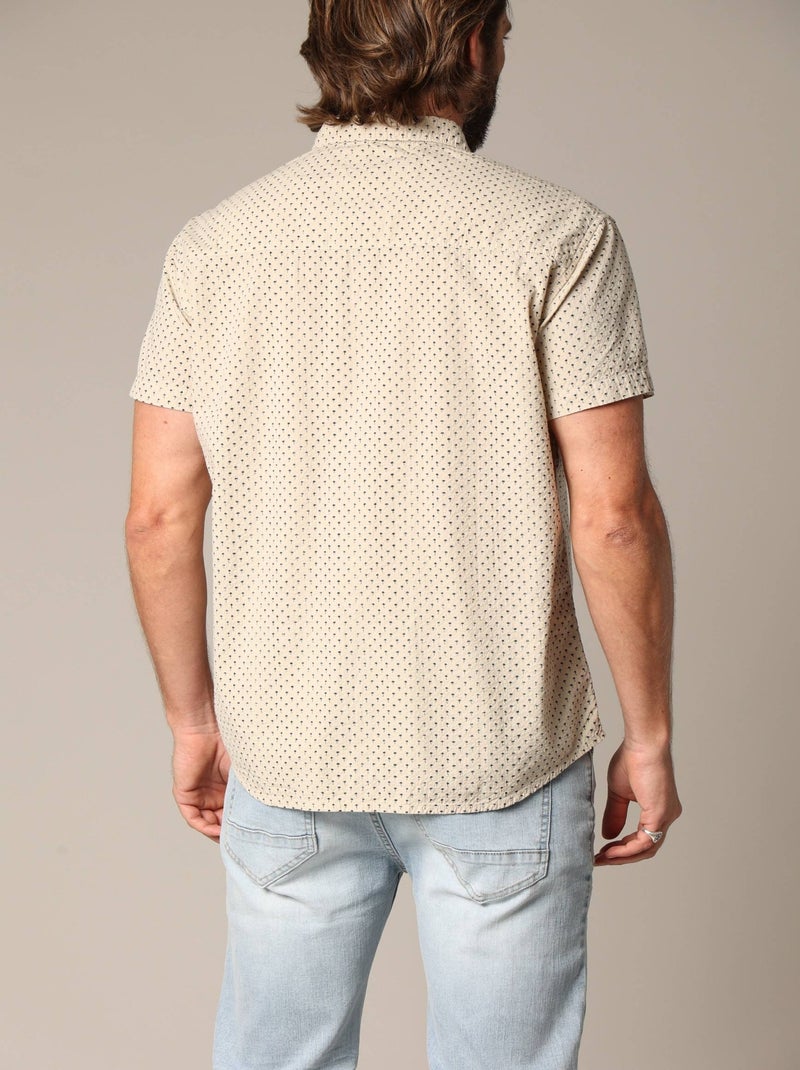 Chemise homme à motifs palmiers 'Deeluxe' Beige gris - Kiabi
