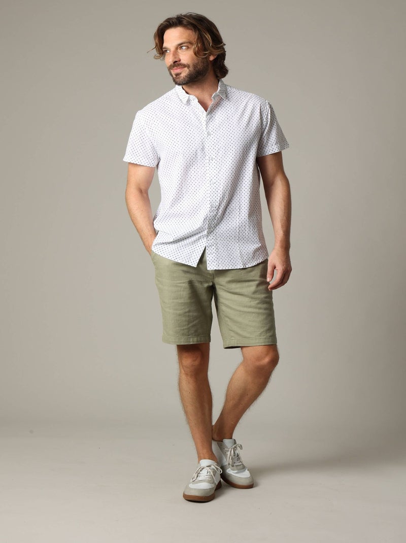 Chemise homme à motifs palmiers 'Deeluxe' Blanc - Kiabi
