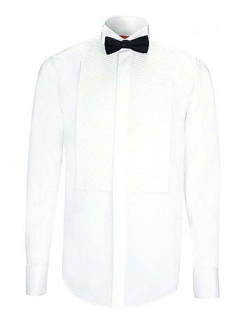 Chemise homme à plastron coupe cintrée WINDSOR Andrew Mac Allister Blanc , 38