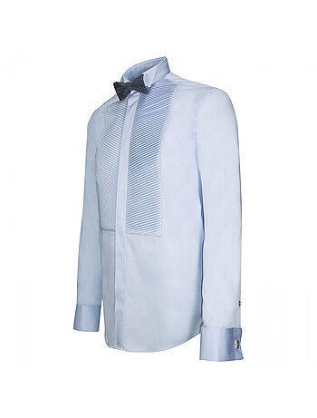 Chemise homme à plastron coupe cintrée WINDSOR Andrew Mac Allister Blanc , 38