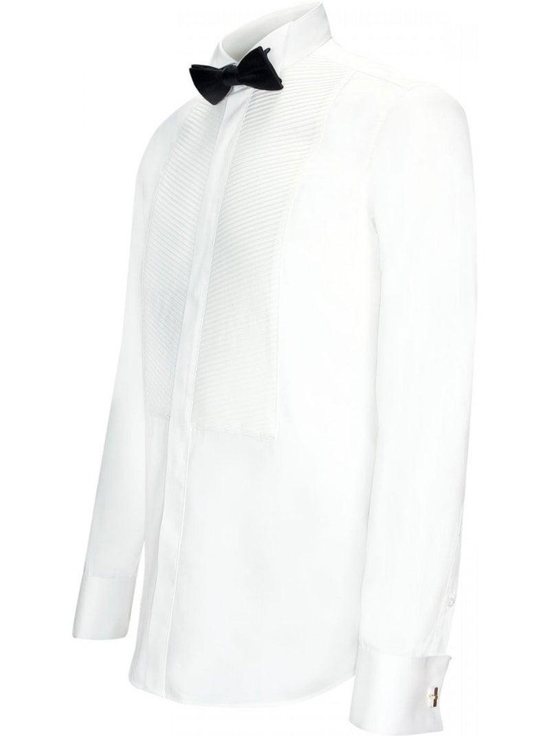 Chemise homme à plastron coupe cintrée WINDSOR Andrew Mac Allister Blanc - Kiabi