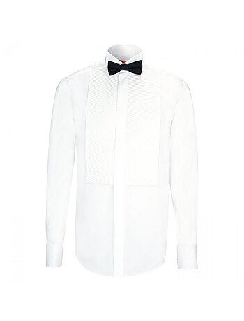 Chemise homme à plastron coupe cintrée WINDSOR Andrew Mac Allister Blanc , 38