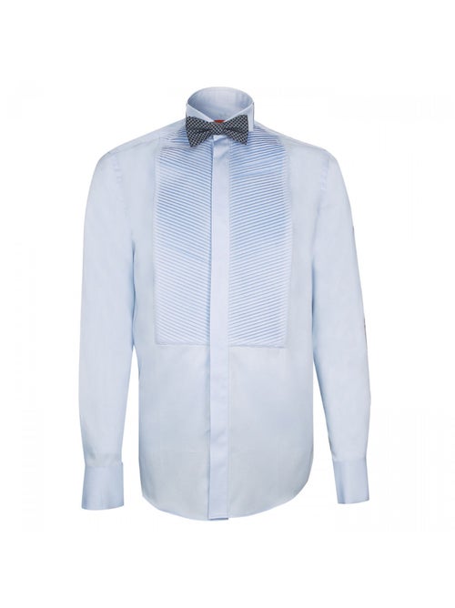 Chemise homme à plastron coupe cintrée WINDSOR Andrew Mac Allister Bleu , 38 - Kiabi