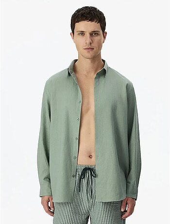 Chemise homme air en mélange de lin penti