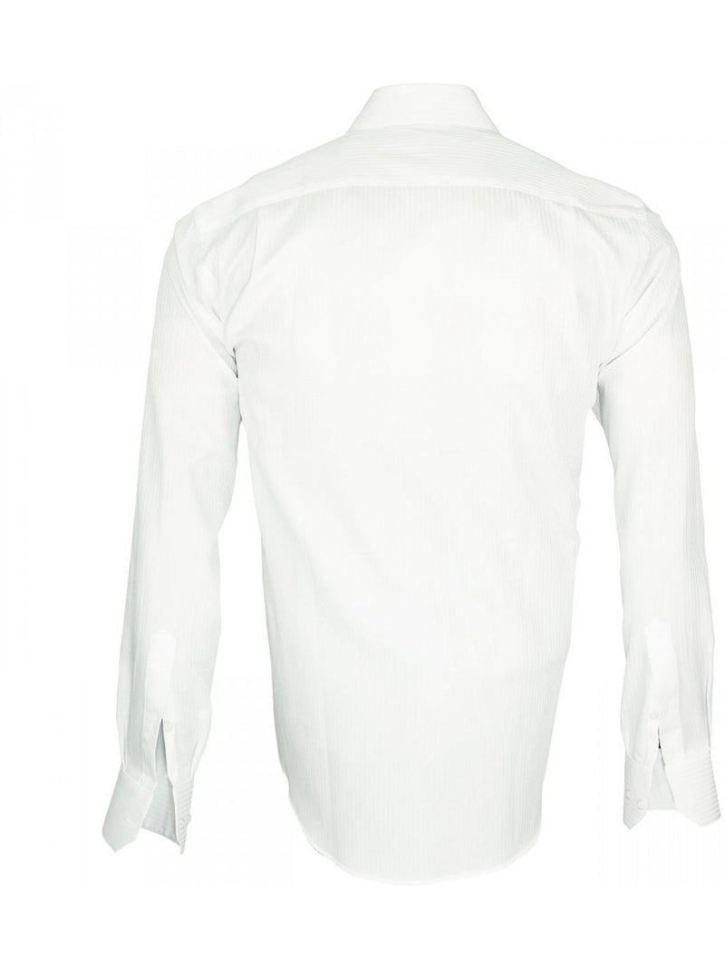 Chemise homme armurée double fil 120,2 coupe droite BUSINESS Andrew Mac Allister Blanc - Kiabi