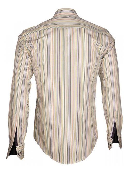 Chemise homme bayadère coupe cintrée ASTRO Emporio balzani Vert , 41 - Kiabi