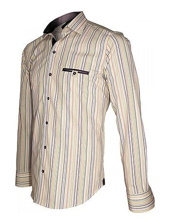 Chemise homme bayadère coupe cintrée ASTRO Emporio balzani
