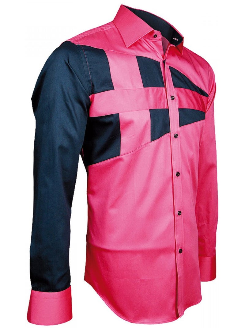 Chemise homme bicolore coupe cintrée nautica andrew mac allister Rose - Kiabi