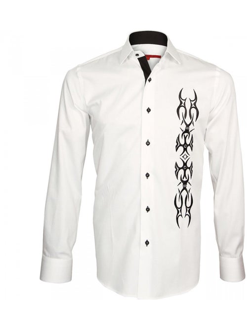 Chemise homme brodée coupe cintrée ETNICA Andrew Mac Allister - Kiabi Chemise homme brodée coupe cintrée ETNICA Andrew Mac Allister - Kiabi