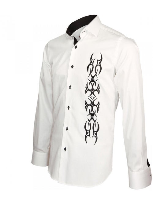 Chemise homme brodée coupe cintrée ETNICA Andrew Mac Allister - Kiabi Chemise homme brodée coupe cintrée ETNICA Andrew Mac Allister - Kiabi