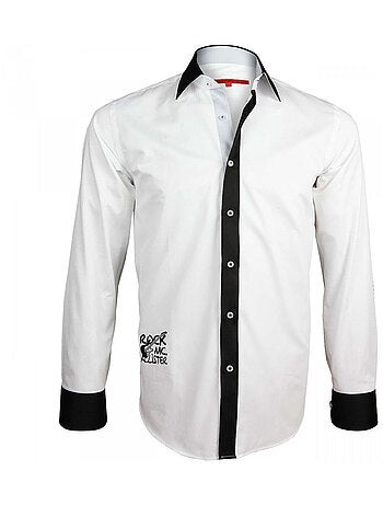 Chemise homme brodée coupe cintrée JIMMY Andrew Mac Allister