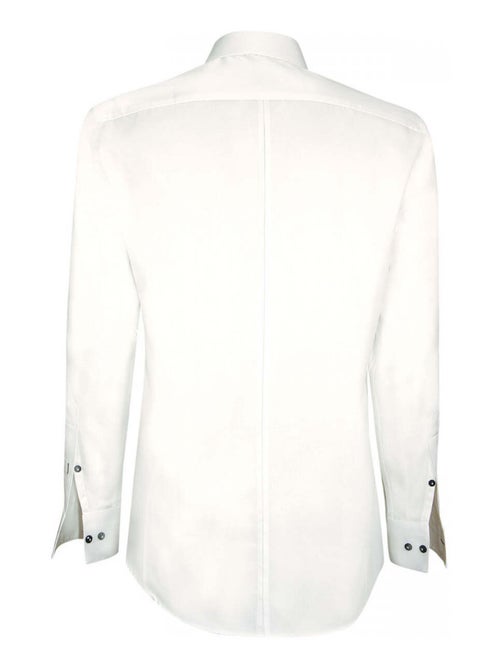 Chemise homme brodée coupe cintrée NEW YORK Andrew Mac Allister Blanc , 44 - Kiabi