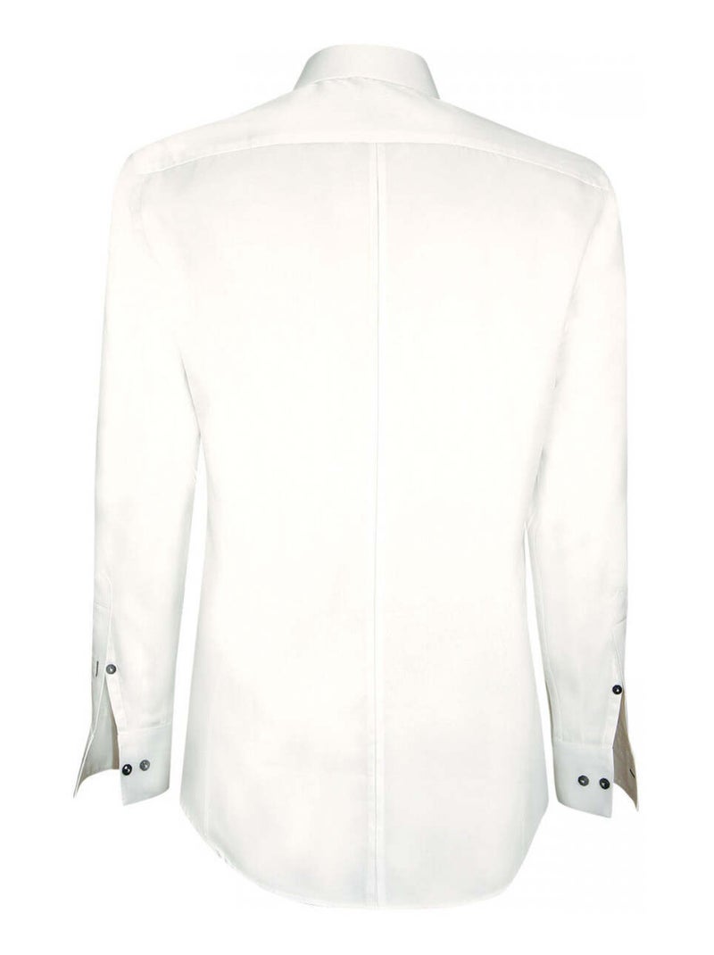 Chemise homme brodée coupe cintrée NEW YORK Andrew Mac Allister Blanc , 44 Blanc - Kiabi
