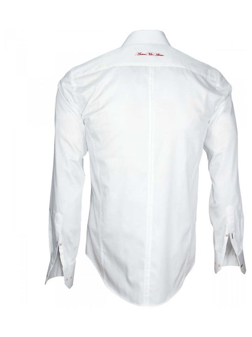 Chemise homme brodée coupe cintrée TWEICKENHAM Andrew Mac Allister Blanc , 43 - Kiabi