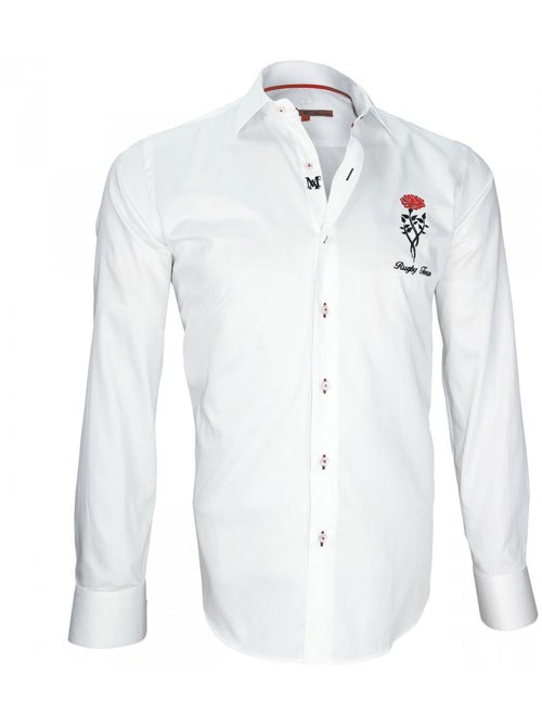Chemise homme brodée coupe cintrée TWEICKENHAM Andrew Mac Allister - Kiabi