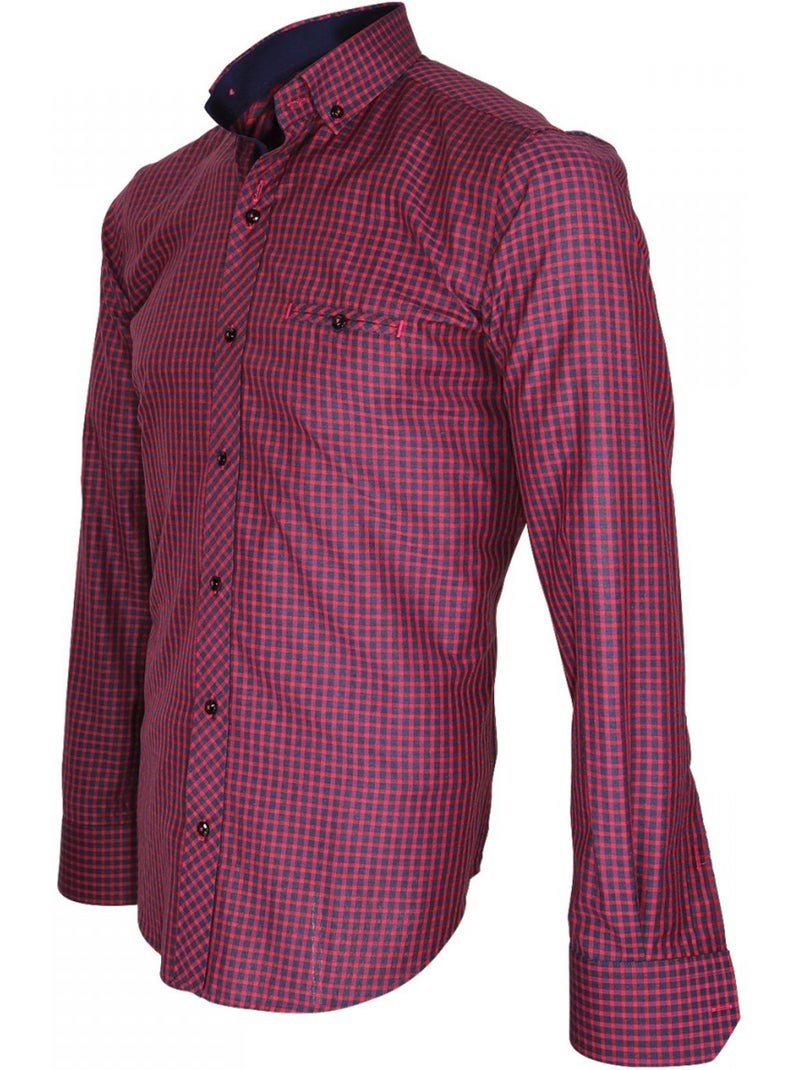 Chemise homme bucheron coupe cintrée SCORSO Emporio balzani Rose , 42 Rose - Kiabi