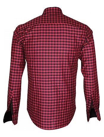 Chemise homme bucheron coupe cintrée SCORSO Emporio balzani Rose , 43