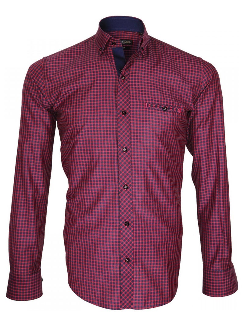 Chemise homme bucheron coupe cintrée SCORSO Emporio balzani Rose , 43 Rose - Kiabi