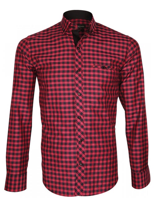 Chemise homme bucheron coupe cintrée SCORSO Emporio balzani Rouge , 45 - Kiabi