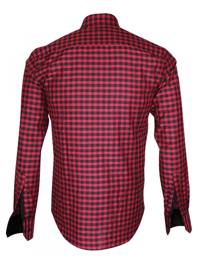 Chemise homme bucheron coupe cintrée SCORSO Emporio balzani Rouge , 45 Rouge - Kiabi