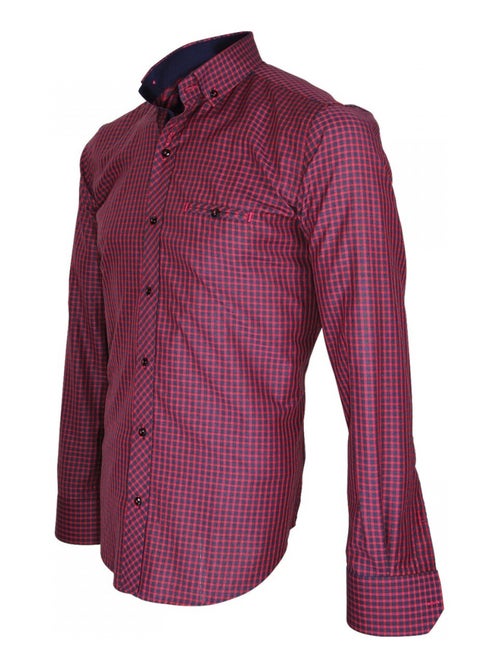 Chemise homme bucheron coupe cintrée SCORSO Emporio balzani Rouge , 45 - Kiabi