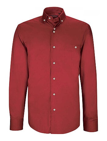 Chemise homme business coupe droite MATTEO Emporio balzani Bordeaux , 38