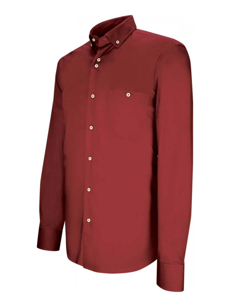 Chemise homme business coupe droite MATTEO Emporio balzani Bordeaux - Kiabi