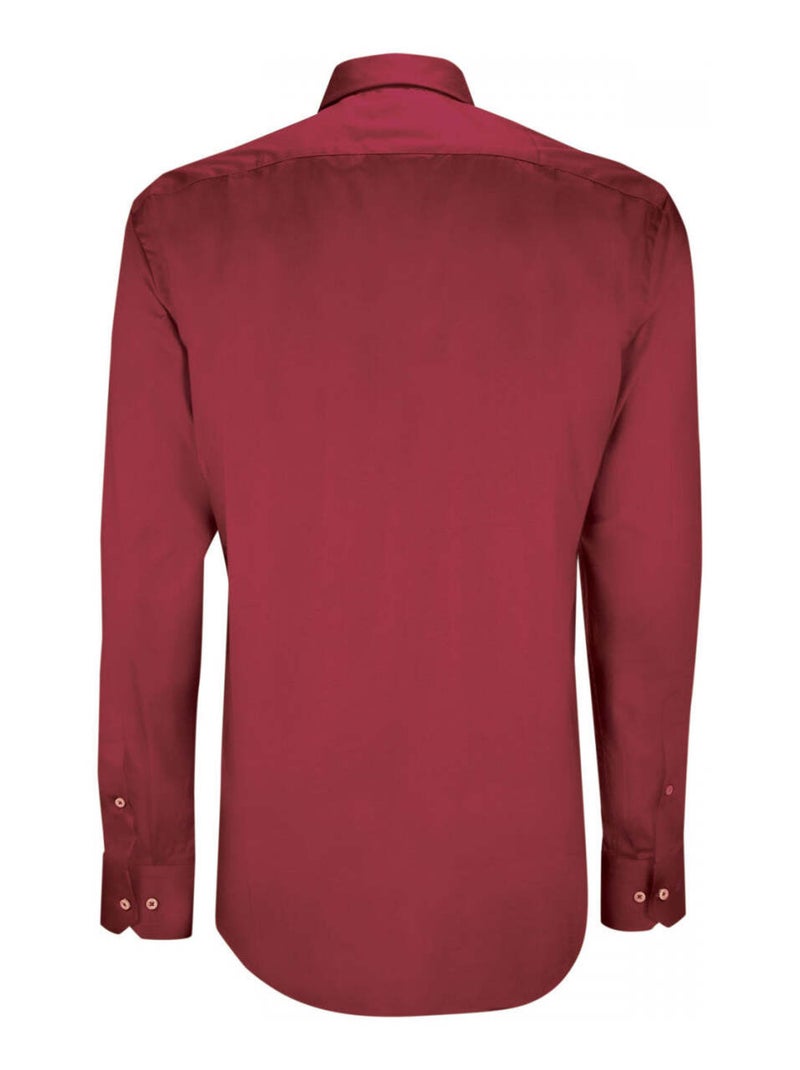 Chemise homme business coupe droite MATTEO Emporio balzani Bordeaux - Kiabi