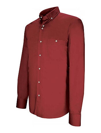 Chemise homme business coupe droite MATTEO Emporio balzani Bordeaux , 42