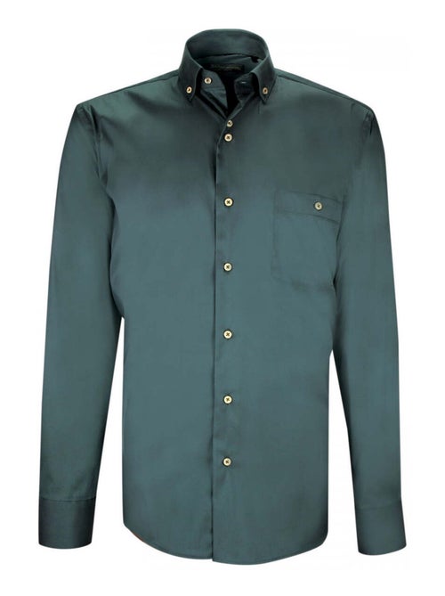 Chemise homme business coupe droite MATTEO Emporio balzani Vert , 38 - Kiabi
