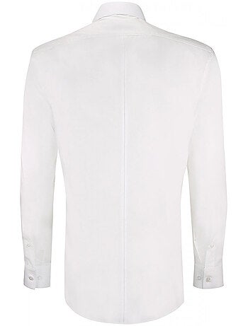 Chemise homme business gorge cachée coupe cintrée ENZO Emporio balzani Blanc , 39