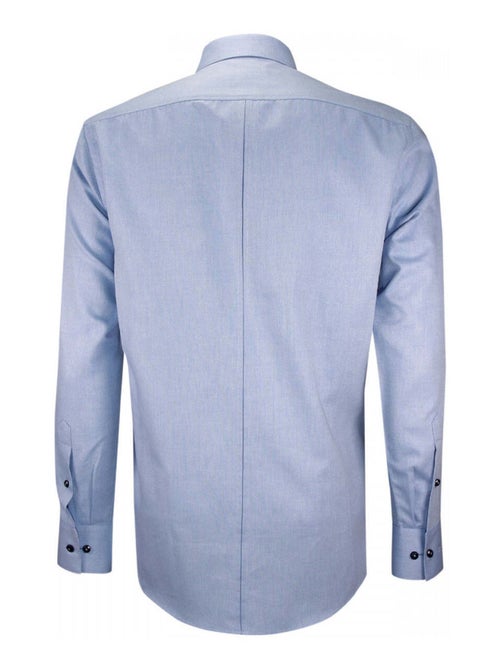 Chemise homme business oxford gorge cachée coupe cintrée LUIGI Emporio balzani Bleu , 42 - Kiabi
