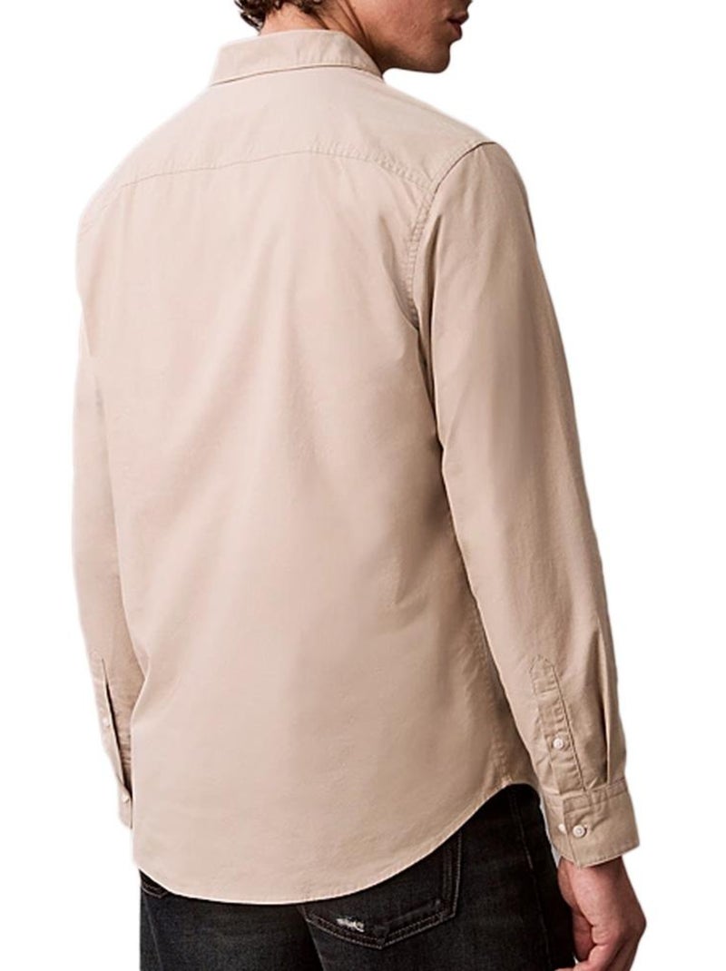 Chemise Homme Calvin Klein Jeans Beige - Kiabi