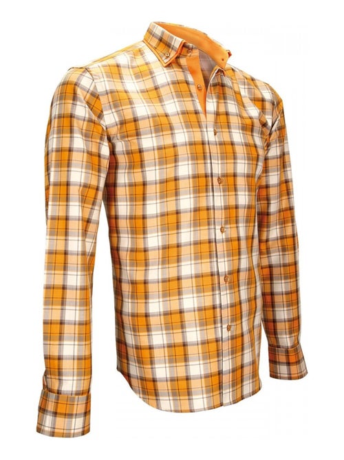 Chemise homme casual coupe cintrée DEVON Andrew Mac Allister Bleu , 41 - Kiabi