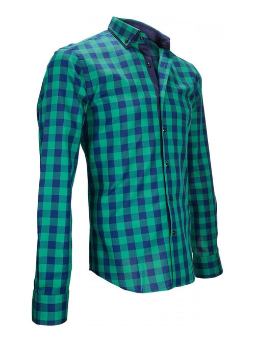 Chemise homme casual coupe cintrée DEVON Andrew Mac Allister Orange , 43 - Kiabi