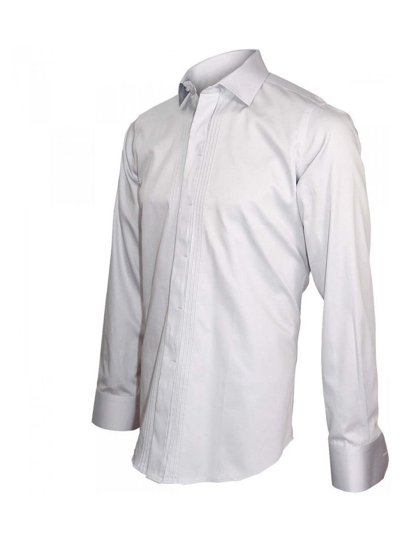 Chemise homme cérémonie coupe cintrée EVENT Andrew Mac Allister Gris , 40 Gris - Kiabi