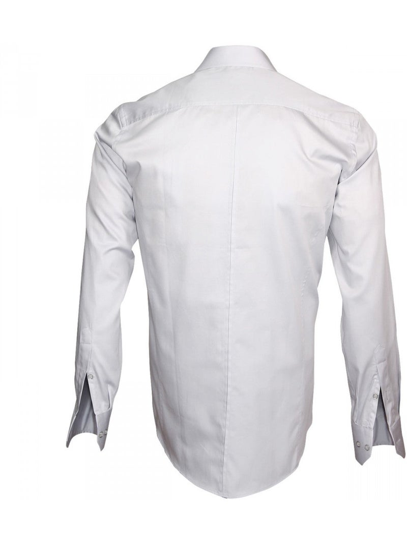 Chemise homme cérémonie coupe cintrée EVENT Andrew Mac Allister Gris - Kiabi