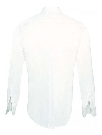 Chemise homme cérémonie coupe cintrée PLASTRON Emporio balzani Blanc , 42