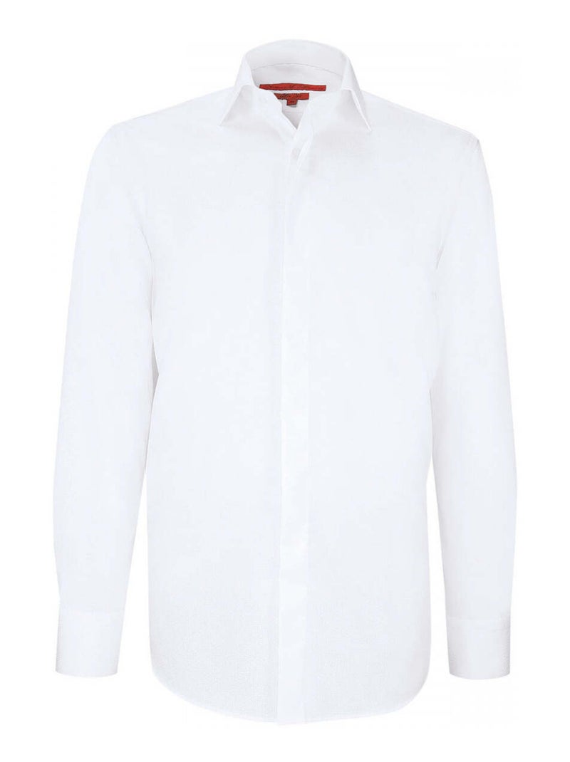 Chemise homme cérémonie tissu armuré coupe cintrée CEREMONY Andrew Mac Allister Blanc , 42 Blanc - Kiabi