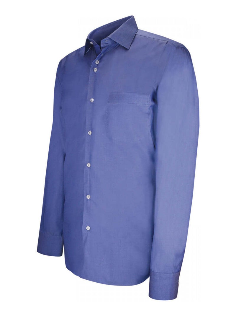 Chemise homme classique business coupe droite AMOS Emporio balzani Bleu ciel , 38 Bleu - Kiabi