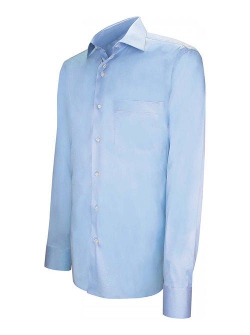Chemise homme classique business coupe droite AMOS Emporio balzani Bleu ciel , 38 - Kiabi