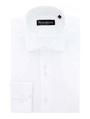 Chemise homme classique coupe droite CLAMICA Emporio balzani Blanc polaire , 43