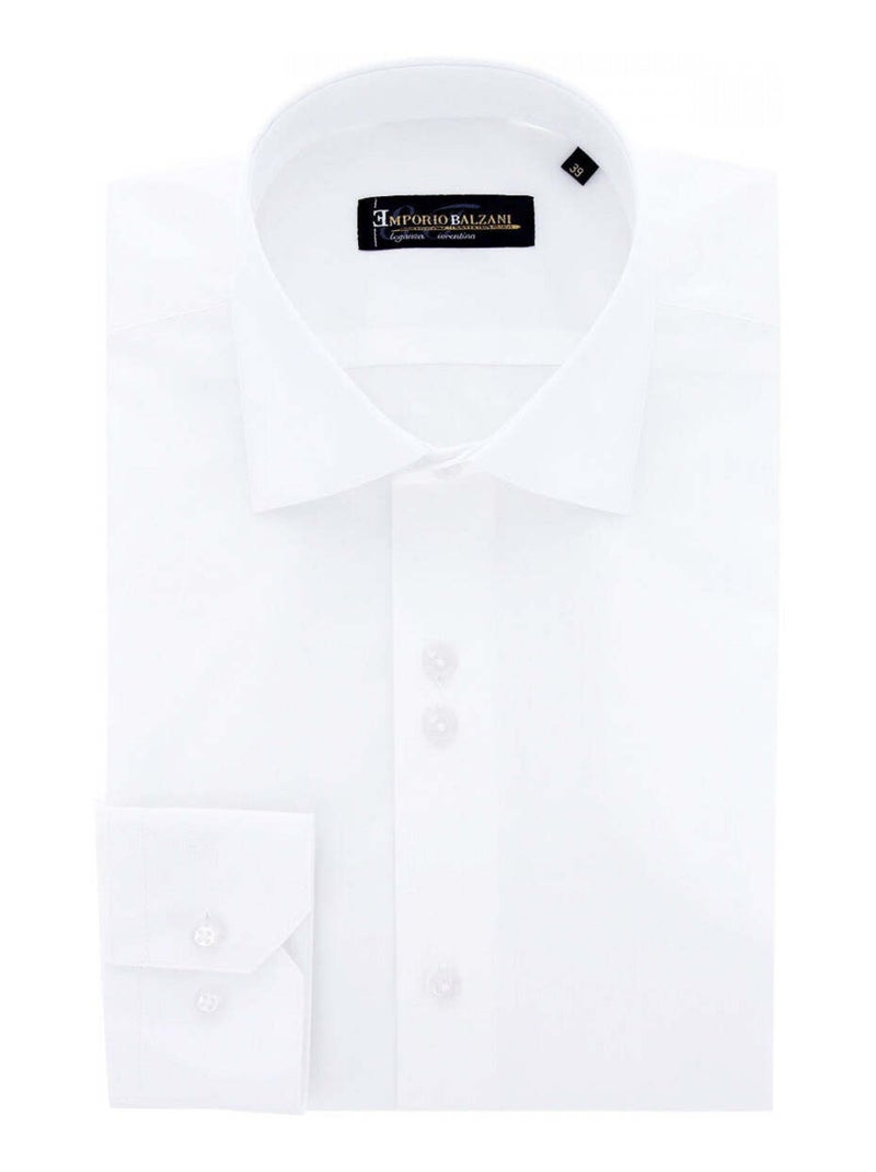 Chemise homme classique coupe droite CLAMICA Emporio balzani Blanc polaire , 43 Blanc - Kiabi