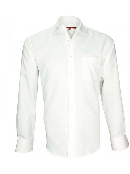 Chemise homme classique coupe droite TRADITION Andrew Mac Allister Blanc , 41 - Kiabi