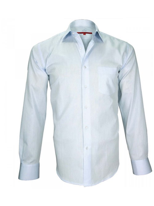 Chemise homme classique coupe droite TRADITION Andrew Mac Allister Bleu , 43 - Kiabi