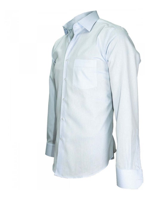 Chemise homme classique coupe droite TRADITION Andrew Mac Allister Bleu , 43 - Kiabi