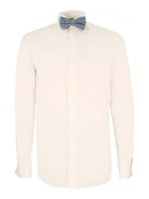 Chemise homme col cassé coupe cintrée PREMIUM Emporio balzani Beige , 45 - Kiabi