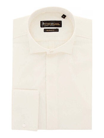 Chemise homme col cassé coupe cintrée PREMIUM Emporio balzani Beige , 44